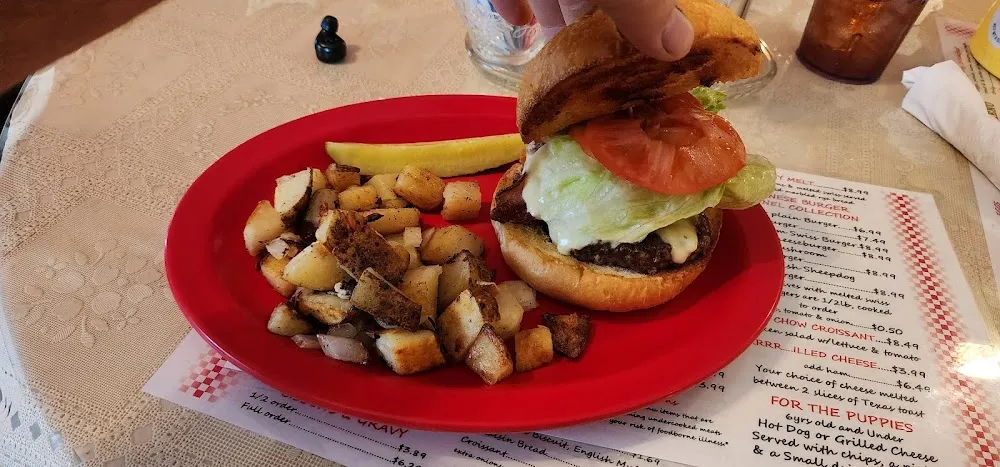 Bacon Cheeseburger with Diced Potatoes