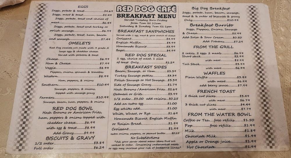 Red Dog Cafe Menu image 3